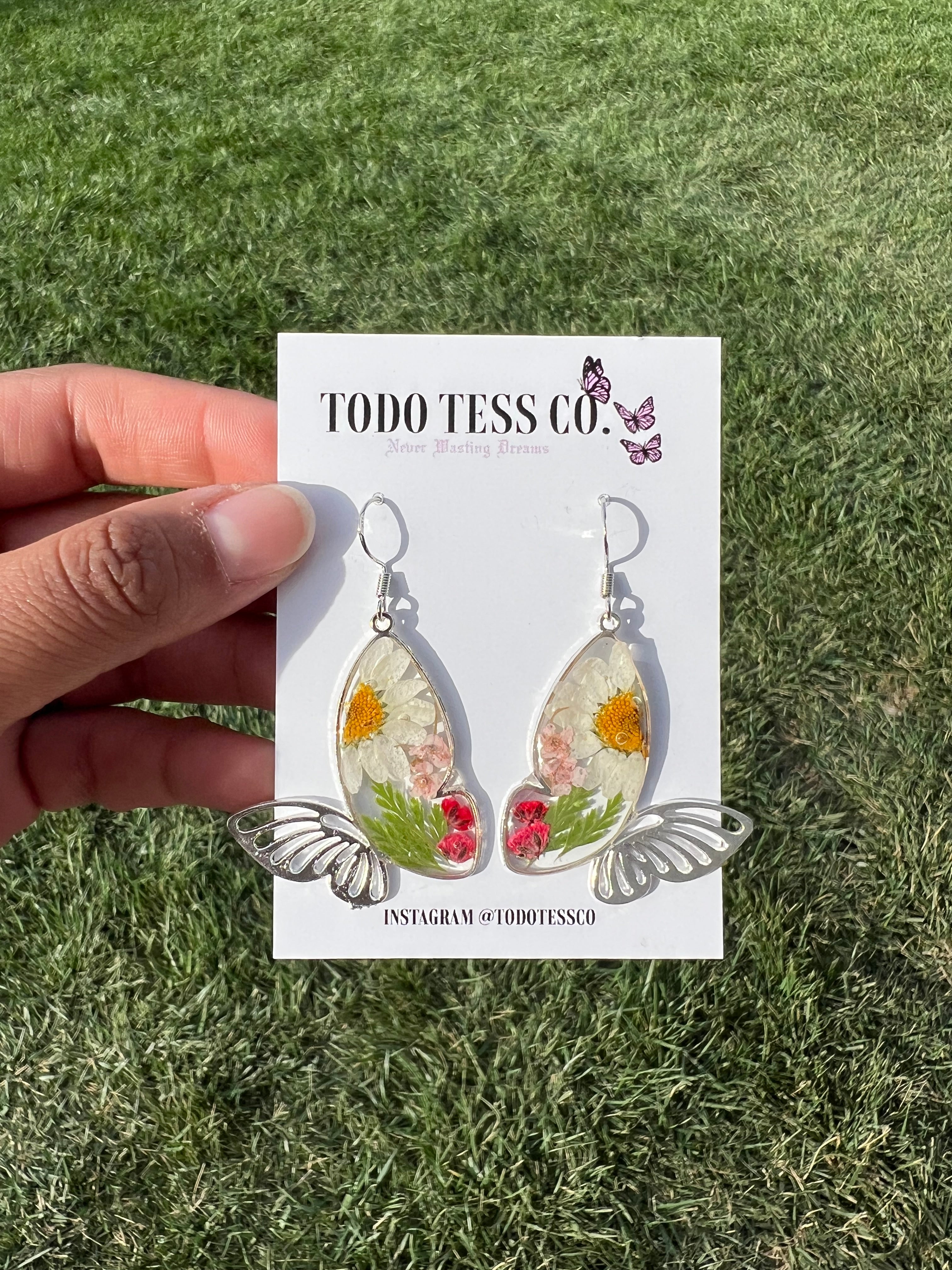 Scarlet Wing Earrings