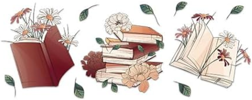 Books & Flowers (B) | Beer Glass Tumbler