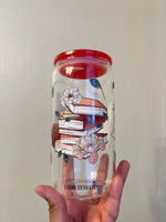 Load image into Gallery viewer, Books &amp; Flowers (B) | Beer Glass Tumbler
