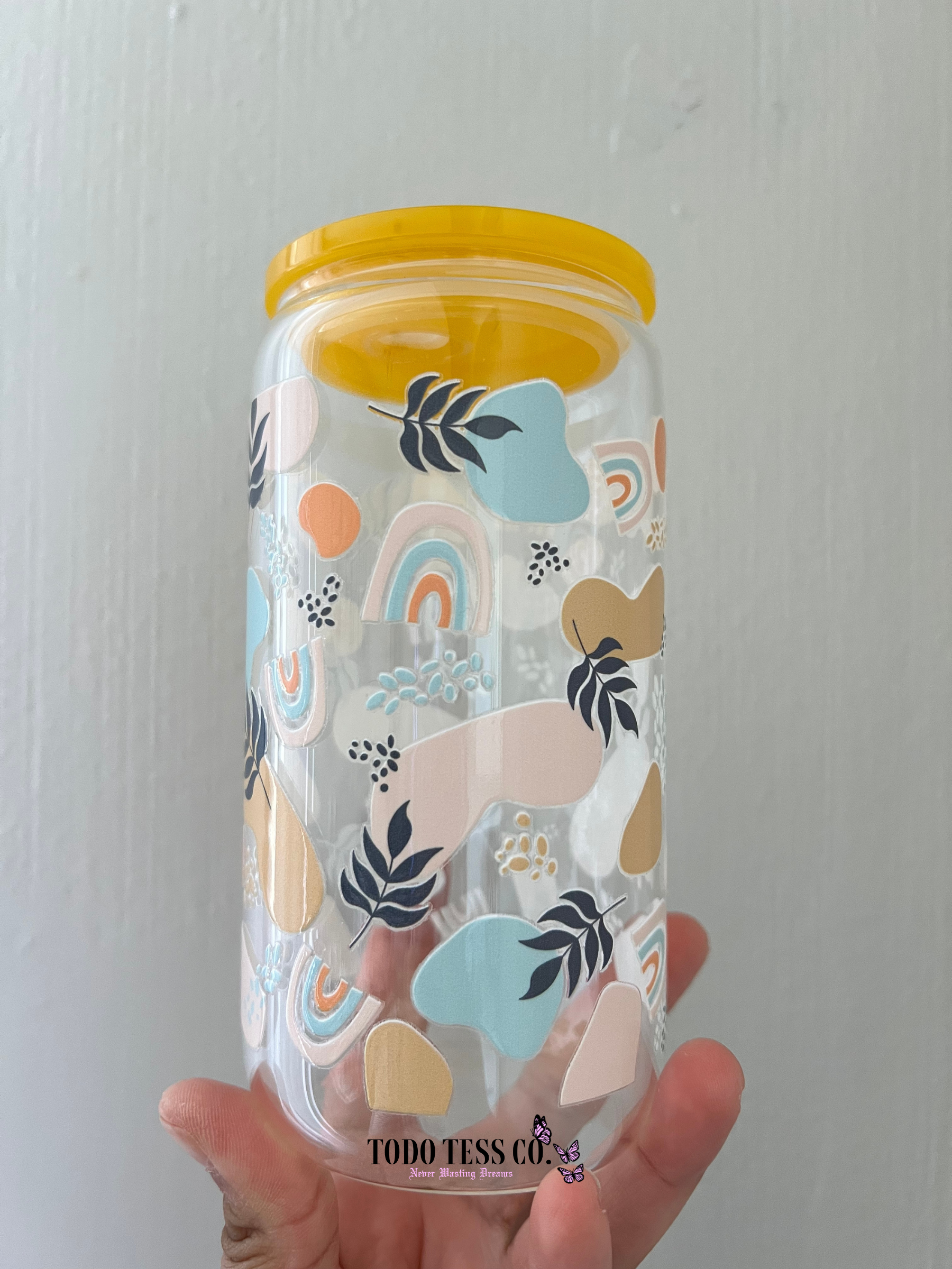 Boho Rainbows | Beer Glass Tumbler