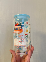 Load image into Gallery viewer, Books &amp; Flowers (A) | Beer Glass Tumbler
