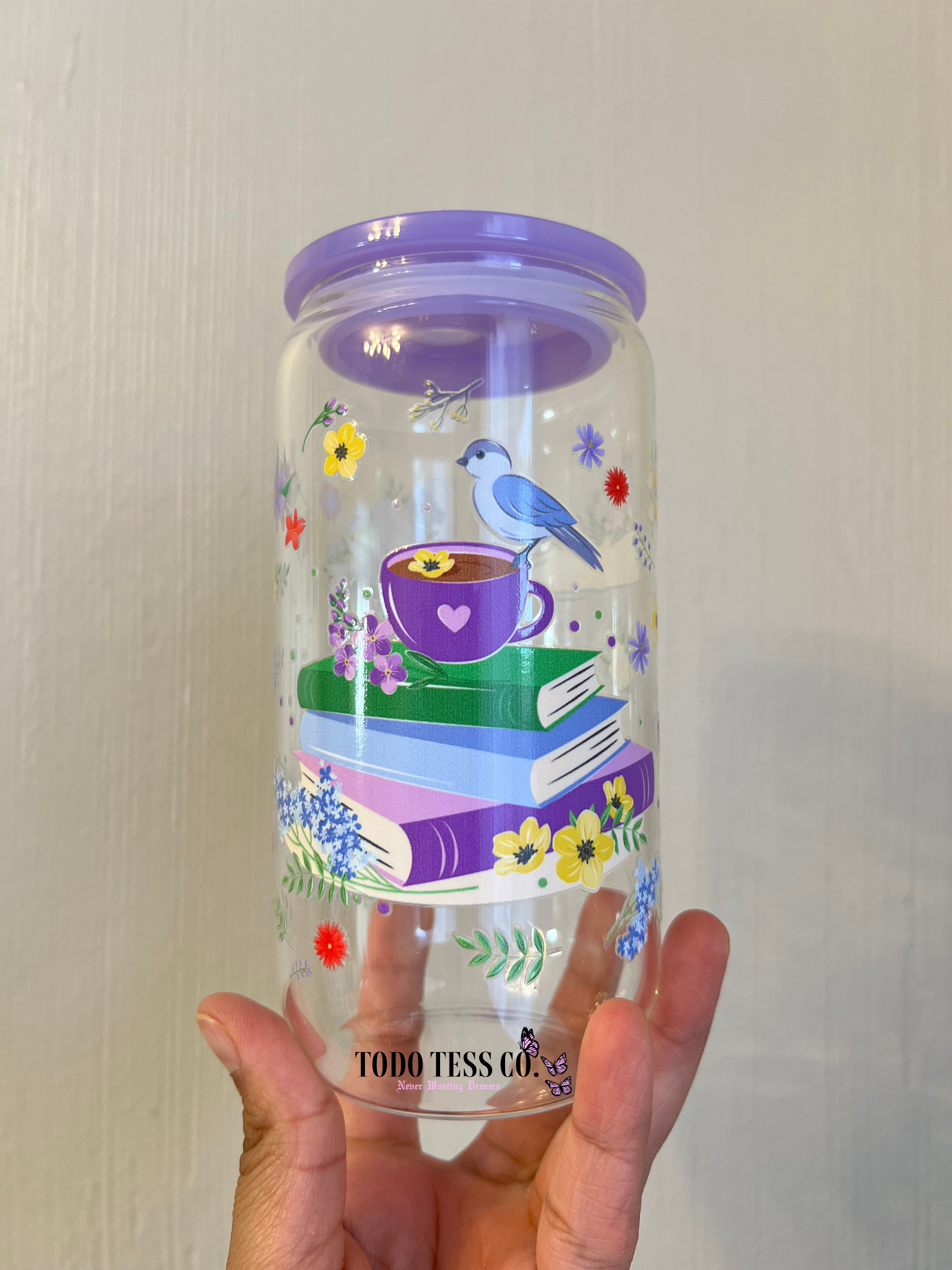 Lil Bird & Books | Beer Glass Tumbler