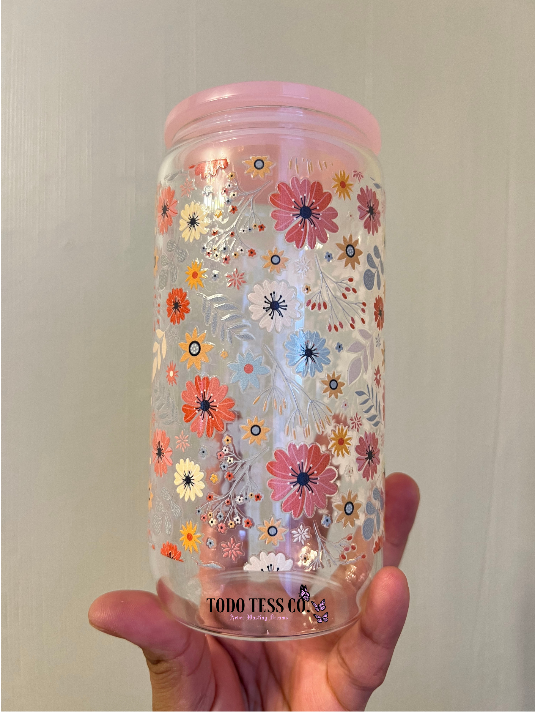Spring Flowers | Beer Glass Tumbler